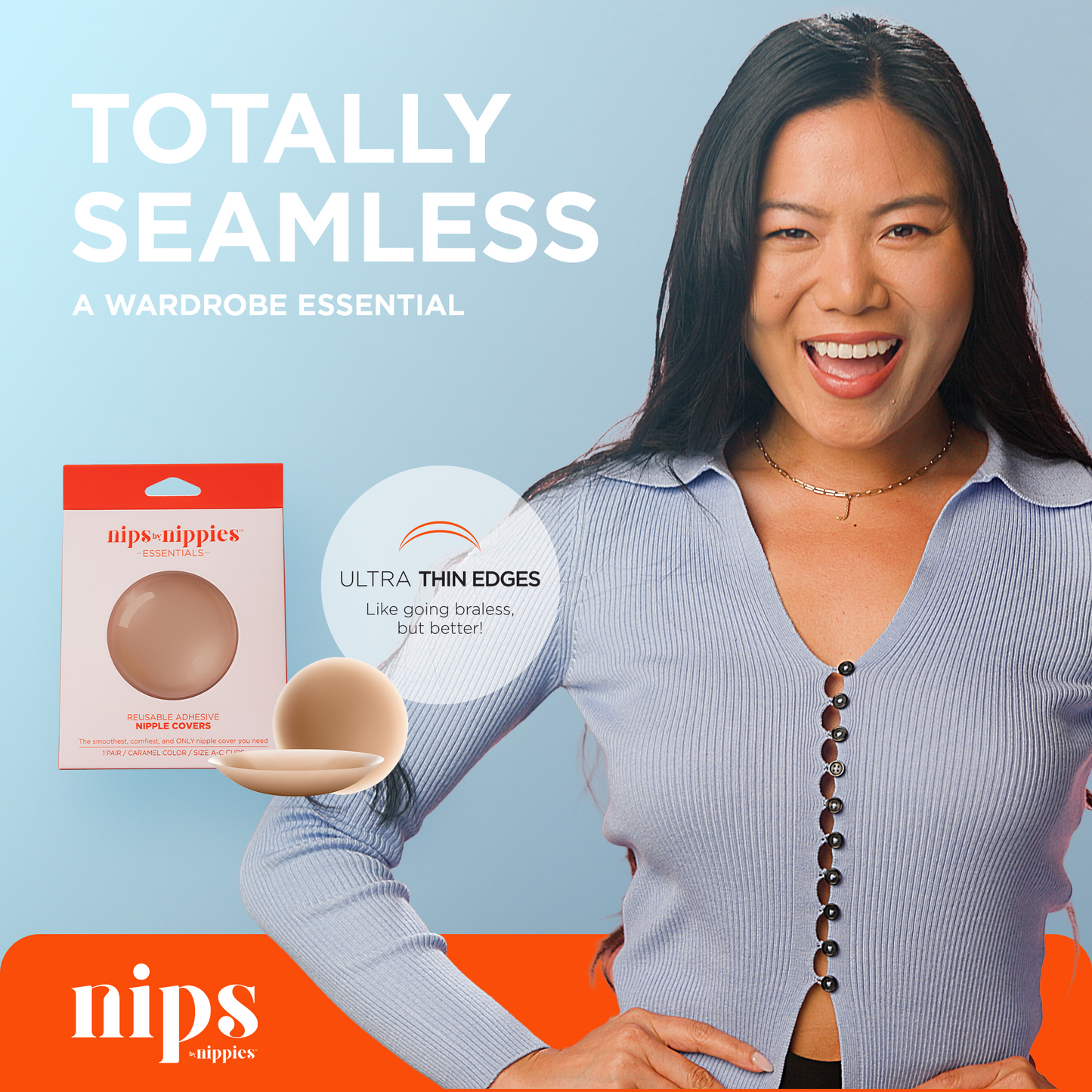 Nips by Nippies Women's Reusable Adhesive Nipple Covers