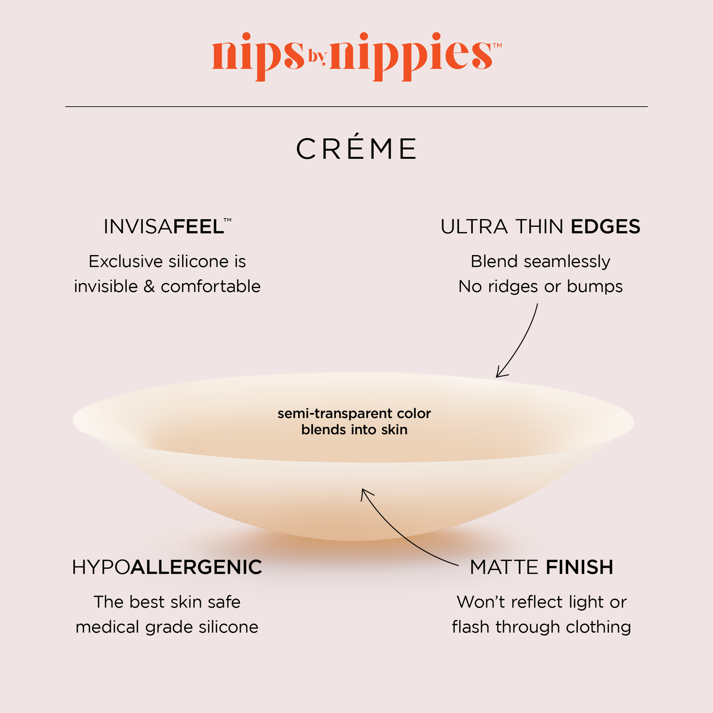 Nips by Nippies Women's Reusable Adhesive Nipple Covers